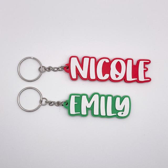Custom 3D Printed Name Keychain